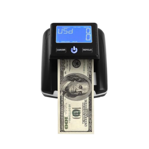 Portable Counterfeit Bill Detector, Rechargeable Money Checker Machine