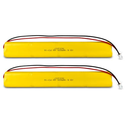 Ni-Cd 9.6V 900mAh BBAT0043A Exit Sign Emergency Light Battery, 2 Pack
