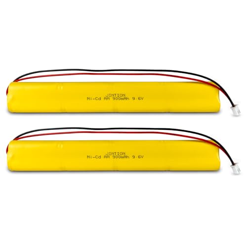 Ni-Cd 9.6V 900mAh BBAT0043A Exit Sign Emergency Light Battery, 2 Pack