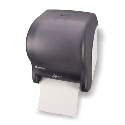 San Jamar Tear-N-Dry Essence Automatic Dispenser, Wall Mount, Plastic, Black Pearl