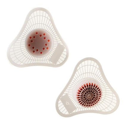Heavy Duty Urinal Screen and Deodorizer with Non-para Block - Universal Fit - Urinal Scent Cakes with Cherry Fragrance - Great for Hotels, Restaurants, Schools, Offices and Janitorial Supplies (2)