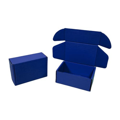 50 Pack 4.3x3.1x2 in Industrial Blue Mini Shipping Boxes - color: Industrial Blue, size: 4.3x3.1x2 in