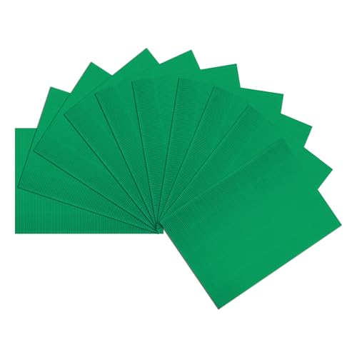 uxcell 10pcs Corrugated Cardboard Paper Sheets,Emerald Green,14 inch x 10inch,for Craft and DIY Projects - color: Emerald Green, size: 14inch x 10inch
