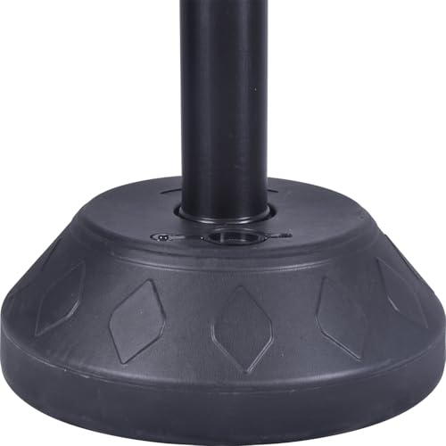 Sign Post Holder and Water-Fillable Base Set, Black, 6 Pack