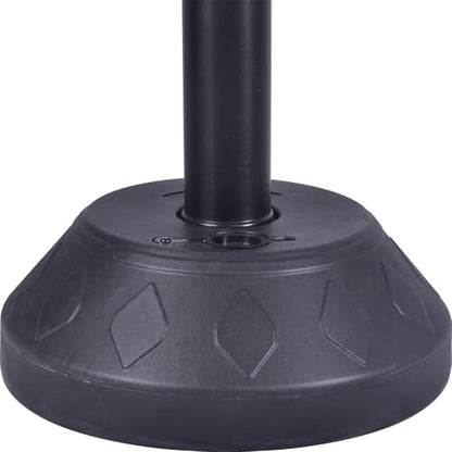 Sign Post Holder and Water-Fillable Base Set, Black, 6 Pack