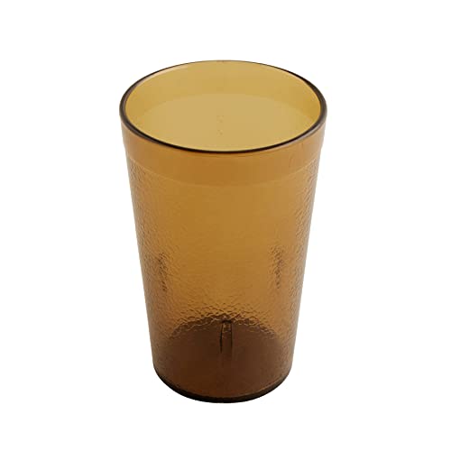 G.E.T. 6605-1-A Heavy-Duty Plastic Restaurant Tumblers, 5 Ounce, Amber (Set of 12) - color: Amber, size: 5 Ounces, style: 5 ounces