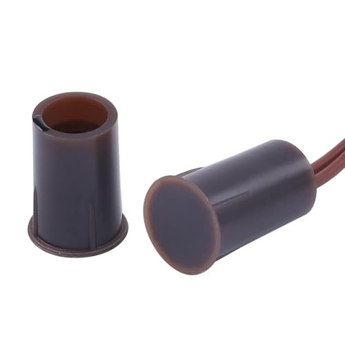 Magnetic Door Switch RC-33 NC Recessed Wired Security Window Door Contact Sensor Alarm Brown 2 Sets - color: Brown