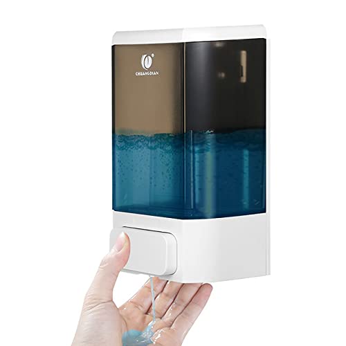 Manual Liquid Soap Dispenser, Wall Mount, 34oz, White