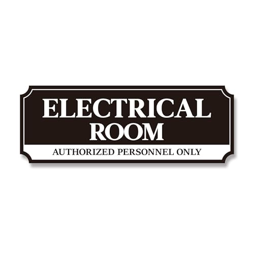 Electrical Room Door Sign for Business，Self-Adhesive Durable Modern Electrical Closet Room Sticker for Home, UV and Weather Resistant Authorized Personnel Only Signs for Business ，Workplace - color: Electrical Room 241