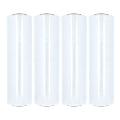 PSBM Cast Hand Plastic Stretch Wrap/Shrink Film 18" x 1000Ft 120 GA 4 Rolls - size: 18 Inch, style: 120 GA