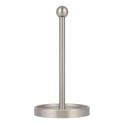Ivilon Countertop Paper Towel Holder - Modern Sleek Ball Minimalist Design - Color Brushed Nickel - color: Brushed Nickel