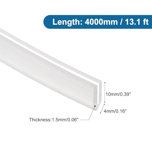 PATIKIL 13Ft U Channel Edging Trim 1/32" Slot Fits 1/64"-5/128" Edge - size: 13Ft Long,1/32" Slot,25/64"Wx1/16"Tx5/32"H