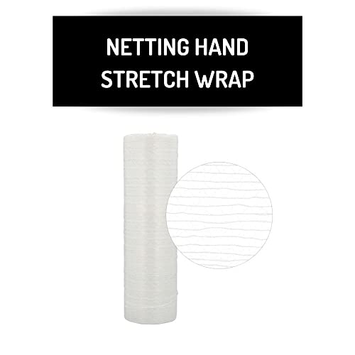 PSBM 96 Rolls 12 Inch x 1000 Feet Pallet Netting Vented Stretch Film/Wrap, Industrial Strength Clear Shrink Plastic Wrap for Moving, Packing, Shipping, Pallet Wrapping, Frozen Food and Plants - size: 12 Inch x 1000 Feet, style: 96 Rolls