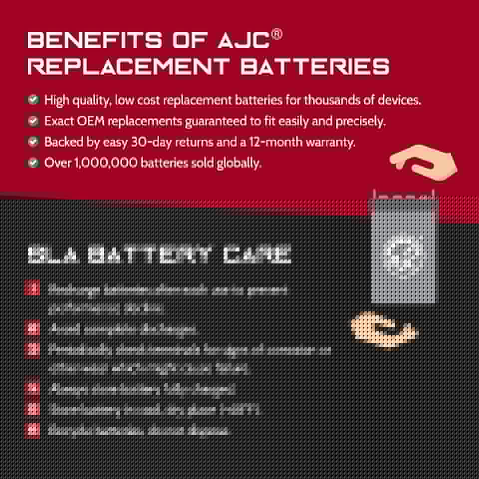 AJC Battery Compatible with Streamlight Litebox SL40 6V 12Ah Emergency Light Battery
