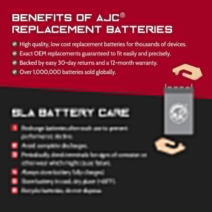 AJC Battery Compatible with Streamlight Litebox SL40 6V 12Ah Emergency Light Battery