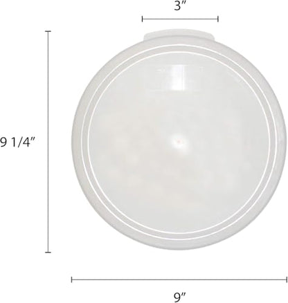 TrueCraftware- Translucent Round Polypropylene Food Storage Container Lid Fits 6 and 8 Qt. Round Containers Replacement Lid for Meal Prep Kitchen Pantry Commercial Restaurant - color: Lid - Fits 6&8qt