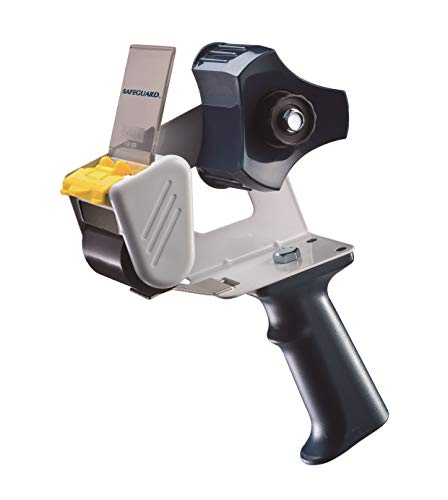 WOD EC-233 Metal Frame Handheld Carton Sealing Packaging Tape Gun Dispenser with Side Loading Design & Adjustable Brake - Industrial Gun for Shipping, Moving, & Box Sealing: Fits Tape Up to 2 in. Wide - color: Dispenser, size: For tape up to 2" wide