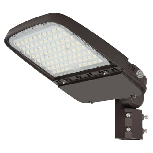LED Parking Lot Light 240W/200W/150W Adjustable with Slip Fitter - size: 240W-Slip Fit-1Pack