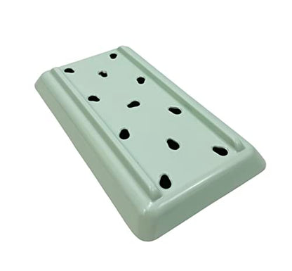 JapanBargain, Set of 8 Sushi Neta Case Plates with Drip Holes, 8.75"x5" Light Green Melamine Sushi Sashimi Raw Fish Display Trays, Restaurant & Commercial Quality, Durable Plastic, Dishwasher Safe