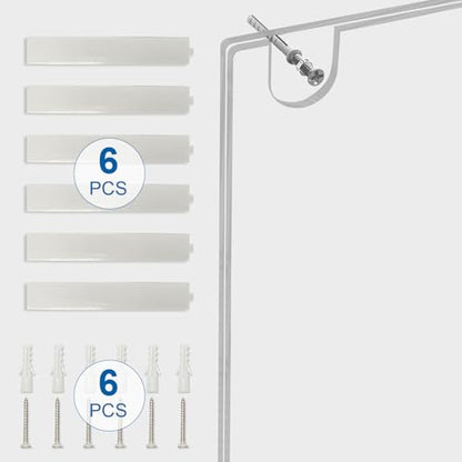 BlueValley 3 Pack Acrylic Sign Holder 8.5x11 Wall Mount Portrait – Clear Menu, Flyer & Picture Frame with Screws & Adhesive Tape, Wall Mounted Document Display for Office, School, Restaurant, Hotel, Public Space