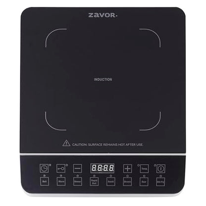 Zavor Onyx Induction Cooktop, Electric Burner with 8 Quick Launch Buttons, Energy-Efficient Burners for Cooking up to 50% Faster, Cool Touch Surface, Safety Lock, Slanted Panel, 180 Minutes Timer