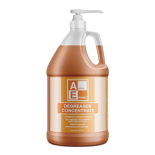 Degreaser Concentrate - Heavy Duty - Makes 64 Gallons of Cleaner- Commercial Kitchen Strength - Removes tough grease, grime and food soils - Restaurant Floor Degreaser - size: 1 Gallon (Pack of 1)