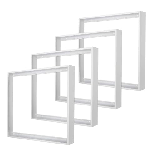 4 Pcs 2x2FT Aluminum Surface Mount Kit for LED Flat Panel Light, Surface Mounting Bracket Kit, 24"x 24" Ceiling Light Frame, Good for Panel and Drop Ceiling Troffer Light Fixtures - color: 2*2, size: 4 Pack