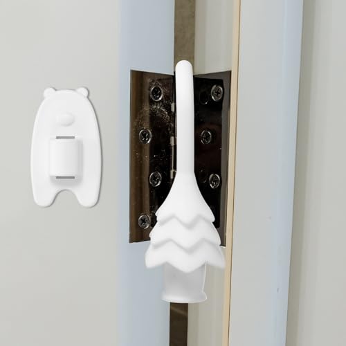 uxcell 4 Pcs Silicone Door Pinch Guard, Hanging Finger Pinch Guard, White - color: White