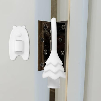 uxcell 4 Pcs Silicone Door Pinch Guard, Hanging Finger Pinch Guard, White - color: White