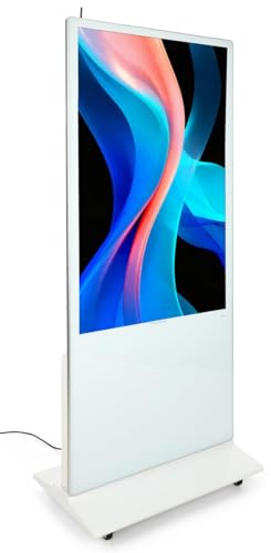 Displays2go Advertising Multimedia Kiosk - color: White, size: 55"