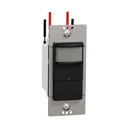 Square D by Schneider Electric Square D X Series PIR Motion Occupancy/Vacancy Sensor Light Switch, 10 Amp, Matte Black (SQR73101BK) - color: Matte Black
