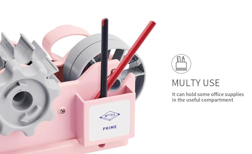 MoTEX Prime Heat Tape Dispenser - 1' & 3' Core, Semi-Automatic, Plastic & Resin, Heat Transfer Tape Dispenser, MX-PRIME - color: Black Without Tapes