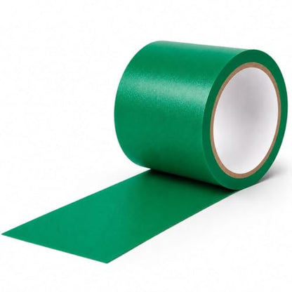 GTSE - Green Vinyl PVC Floor Tape 4 inch x 108ft Safety Marking Tape - color: Green, size: 4" x 108 ft