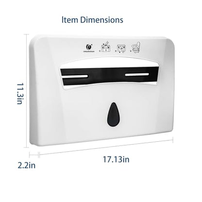 Toilet Seat Cover Dispenser, White, 2-Pcs