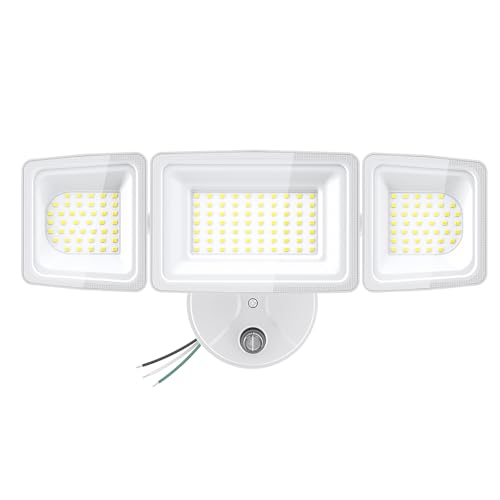 Onforu Dusk to Dawn Flood Lights Outdoor,130W Outdoor Lighting,6500K 13000LM White Super Bright Lights,IP65 Waterproof Hardwired LED Security Lights for Garage,Yard,Outside - color: White