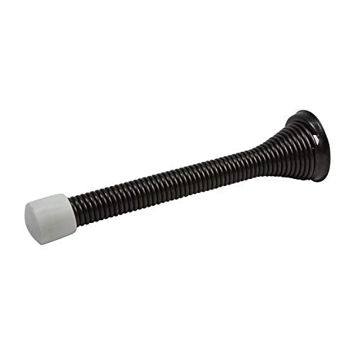 Rok Hardware 3-3/4" (95mm) Longer Version Flexi Spring Heavy Duty Wall Door Stop Bumper ROKDS2ORB, Oil-Rubbed Bronze - color: Oil Rubbed Bronze, size: Single