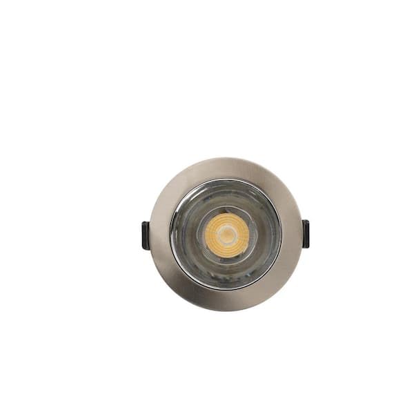 Commercial Electric 3in. Integrated LED Canless Recessed Light with Brushed Nickel Trim and Silver Reflector with CCT (16)