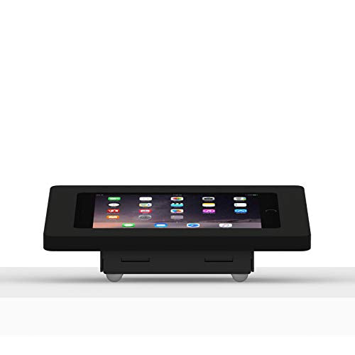 VidaMount Black Enclosure and Fixed Tilted 15° Desk/Surface Mount [Bundle] Compatible with iPad mini 1/2/3 - color: Black, size: iPad Mini 1/2/3