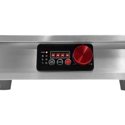 3500W Commercial Induction Cooktop, Stainless Steel Countertop Burner