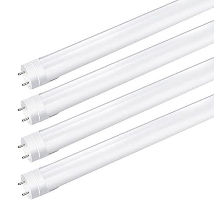 LightingWill LED T8 Light Tube 3FT, Warm White 3000K-3500K, Dual-End Powered Ballast Bypass, 2000 Lumens 15W (32W Fluorescent Equivalent), Frosted Cover, AC85-265V Lighting Tube Fixtures, 4 Pack - color: Warm White, size: 3FT-4 Pack