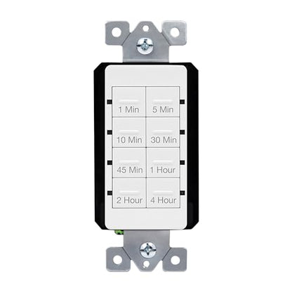 TOPGREENER Countdown Timer Switch, for Bathroom Fans, Lights, Ventilation - color: White, size: Light Timer Switch