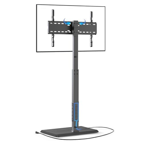 Floor TV Stand with Power Outlet for 32-75 Inch TVs, 110 lbs Capacity - style: TCP01-M-A01