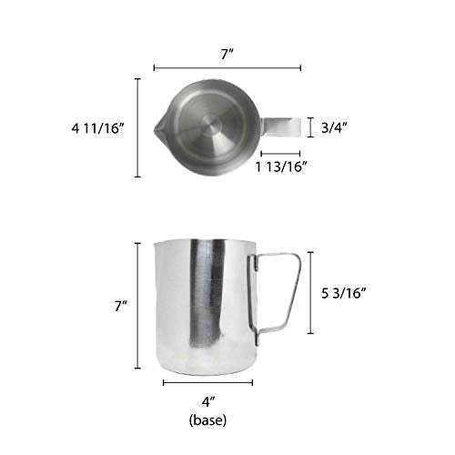 Thunder Group SLME066 Milk Pitcher without Ice Guard, 66-Ounce