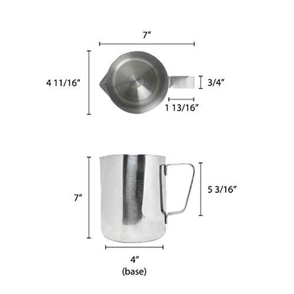 Thunder Group SLME066 Milk Pitcher without Ice Guard, 66-Ounce