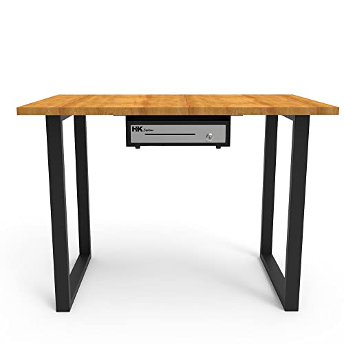 HK SYSTEMS Universal Under Counter Mounting Metal Bracket for 13",16",18" Cash Drawer, Black Color - size: 07. Under Mounting Bracket