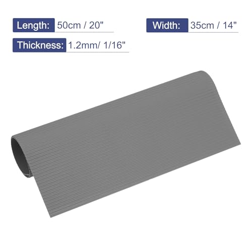 MECCANIXITY Corrugated Paper Sheets 5pcs 20x14x1/16inch Gray - color: Gray, size: 20inch x 14inch x 1/16inch