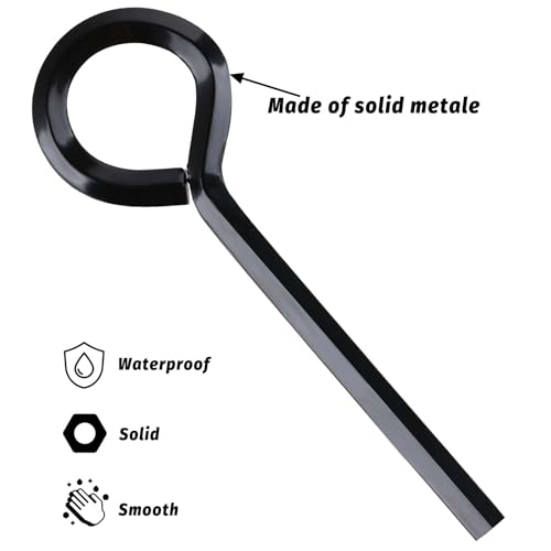 Abeillo 5 Pack 5/32 Allen Wrench Standard Hex Dogging Key with Full Loop, Solid Metal Allen Key Set for Push Bar Panic Exit Devices - size: 5/32in