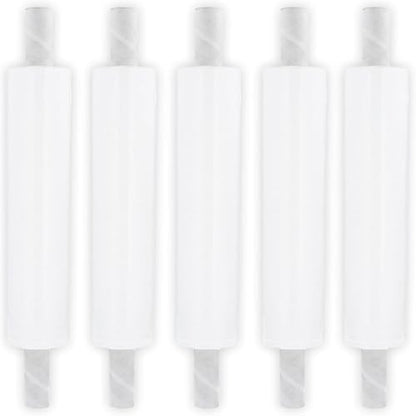 PSBM 4 Rolls White Stretch Film/Wrap with Handles 20 Inch x 1000 Feet 80 Gauge, Heavy Duty Industrial Strength Shrink Plastic Wrap for Moving, Packing, Shipping, Pallet Wrapping & Storage - size: 4 Rolls, style: White