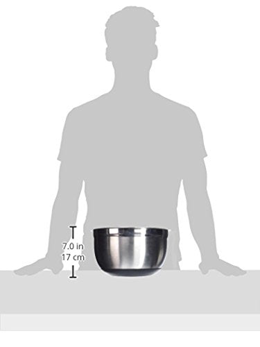 Winco 8 qt Stainless Steel Mixing Bowl - size: 8 Quart, style: Silicone Base