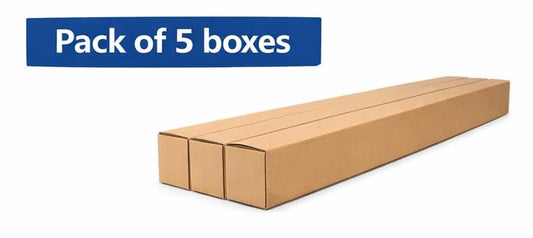4" x 4" x 36" Corrugated Shipping Boxes–Kraft Rigid Cardboard Boxes for Long Items | Packing Boxes for Posters, Tubes, & Parts (Multiple Pack Sizes) (4 x 4 x 36" (Pack of 5)) - size: 4 x 4 x 36" (Pack of 5)